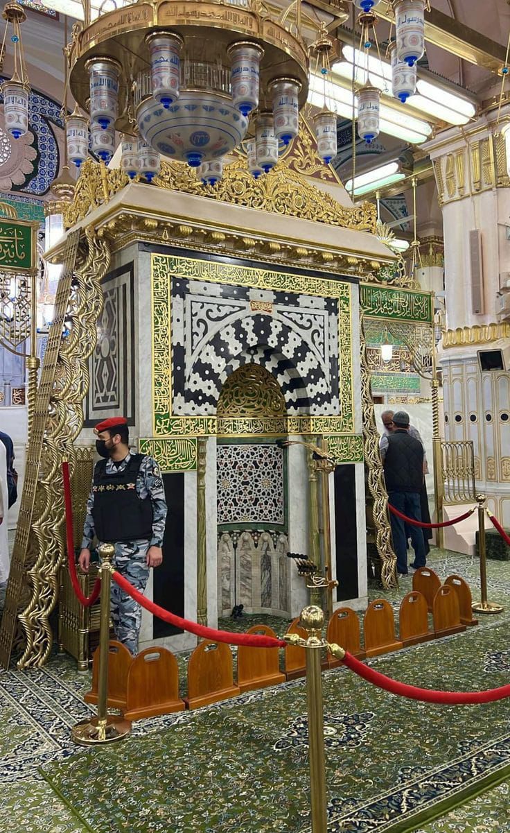 Framed Carpet Used In The Rawda | Riyad ul Jannah | Madinah | King Salman Era