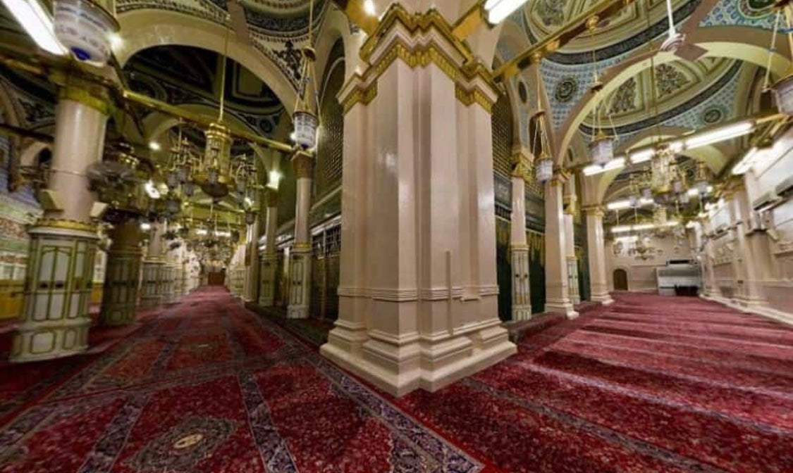 Masjid Nabawi Carpet Used Around The Prophetic Chamber & House of Fatima Ra