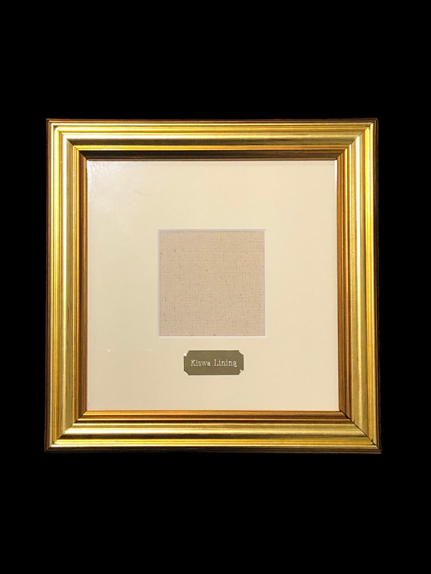 Framed Kiswa Lining Used On The Kabah | Original & Authentic | Cotton